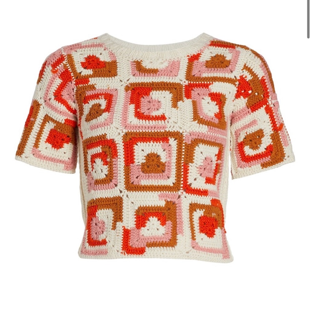 SEA Hayden Crochet Top